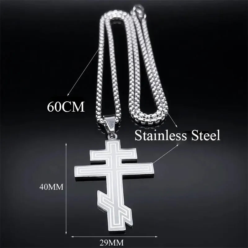 Pendentif croix orthodoxe-Boutique Chrétienne