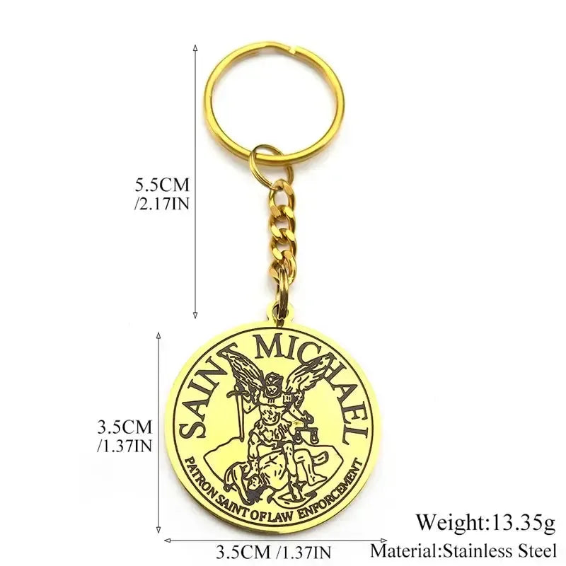 Porte clé saint michel-Boutique Chrétienne