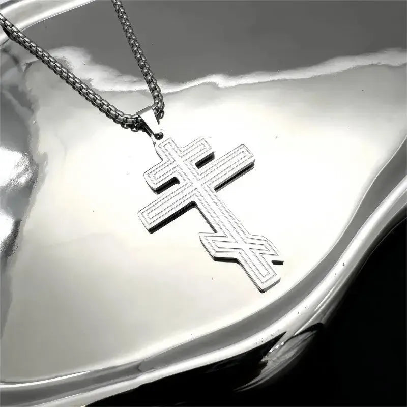 Pendentif croix orthodoxe-Boutique Chrétienne