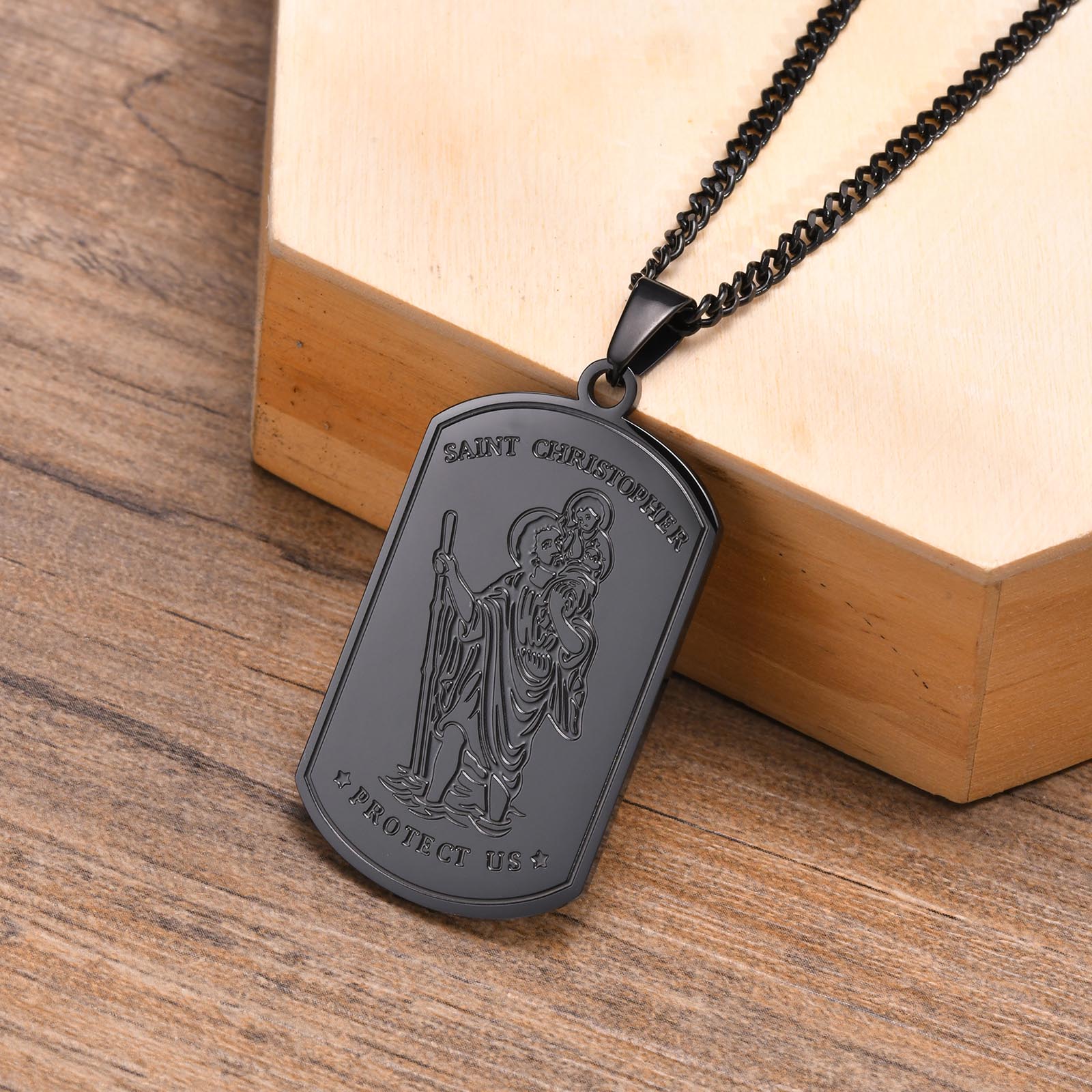 Collier Homme Saint Michel 60cm-Boutique Chrétienne