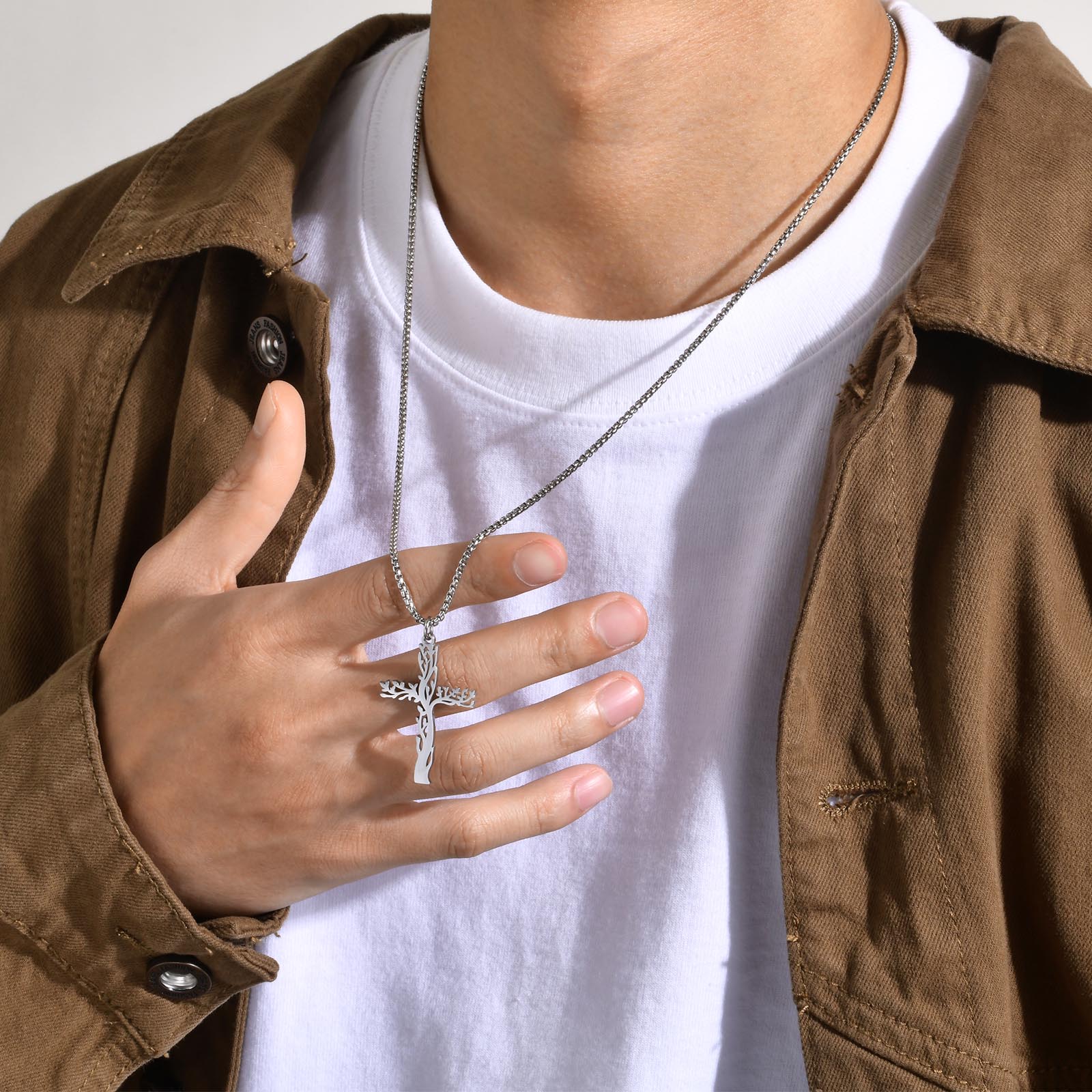 Pendentif Croix Arbre de Vie-Boutique Chrétienne