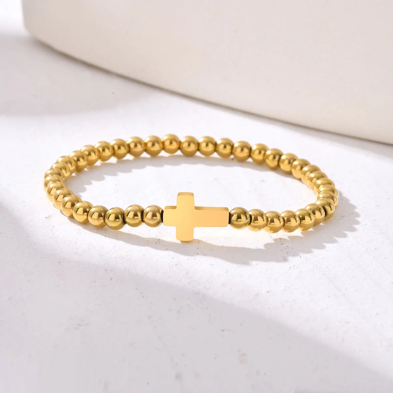 Bracelet Croix Perle II - Boutique Chretienne