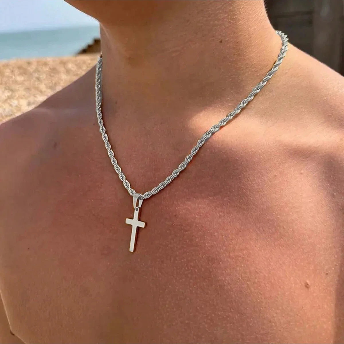 Pendentif Croix Fine