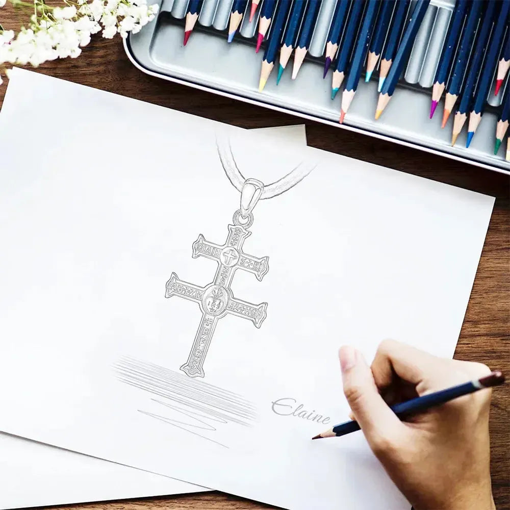 Pendentif croix de lorraine-Boutique Chrétienne