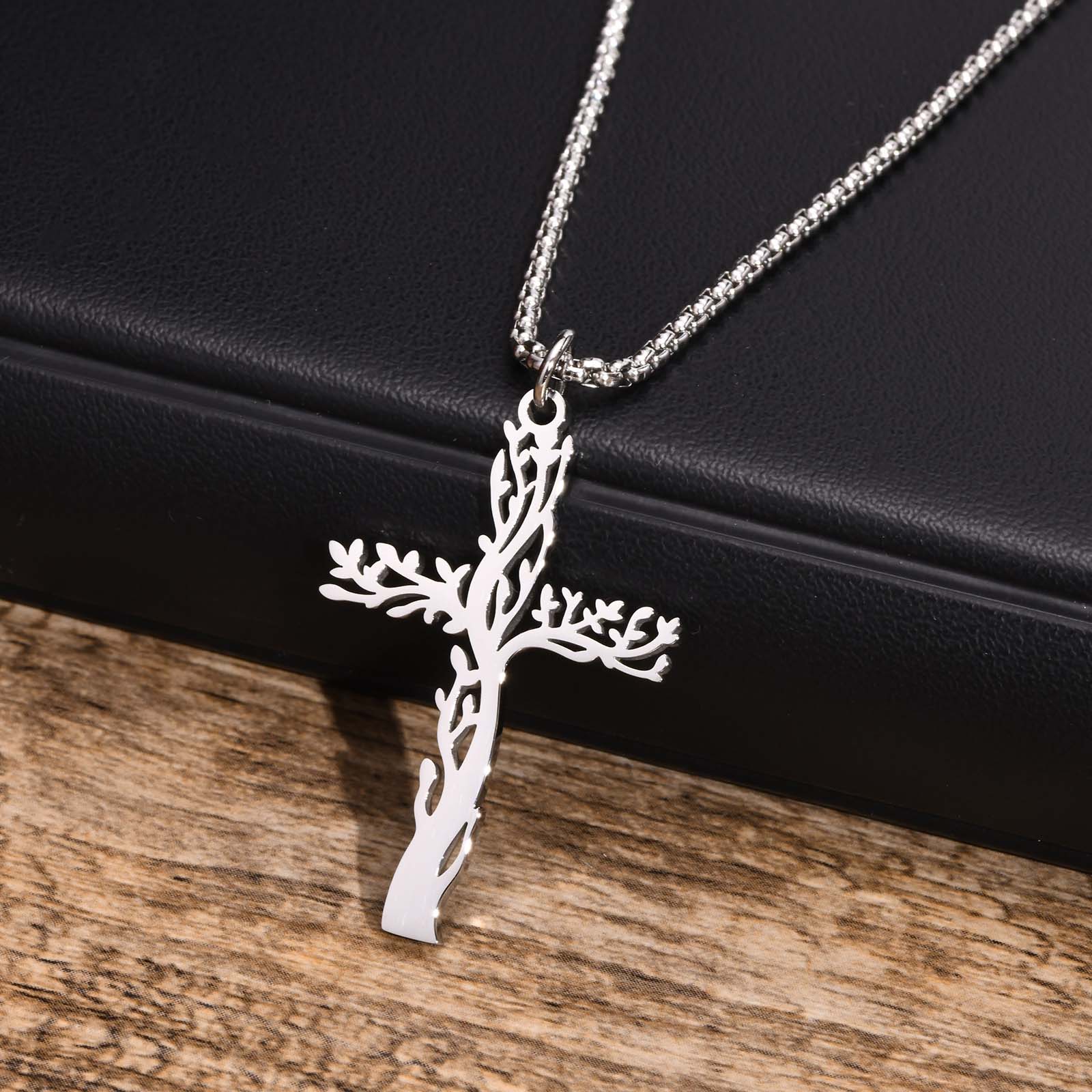Pendentif Croix Arbre de Vie-Boutique Chrétienne