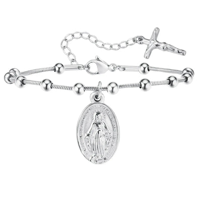 bracelet vierge marie argent-Boutique Chrétienne