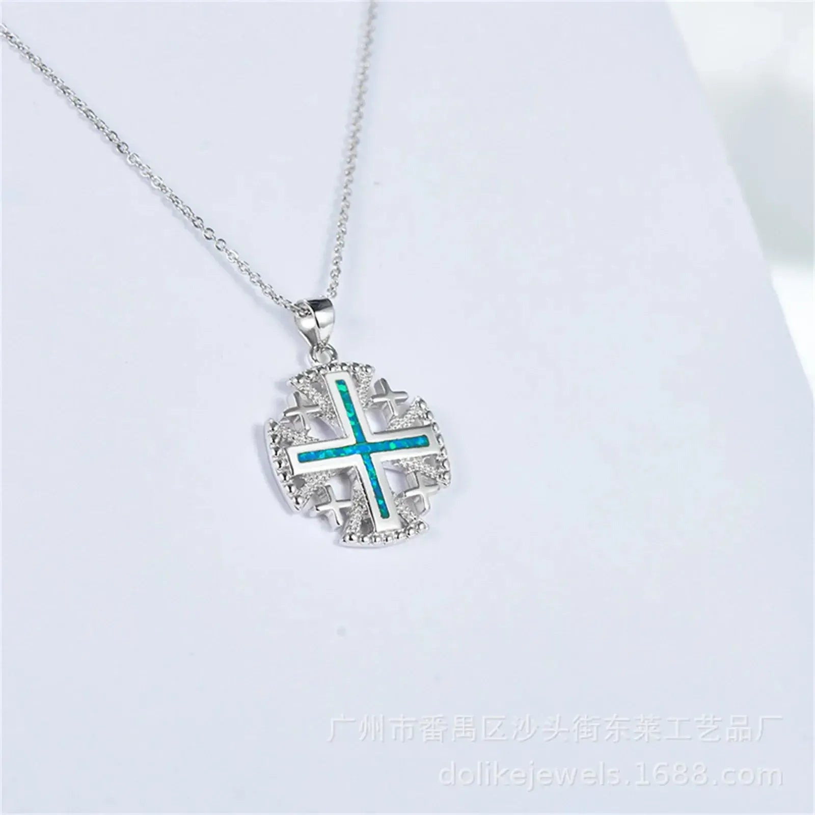 Pendentif croix de jerusalem-Boutique Chrétienne