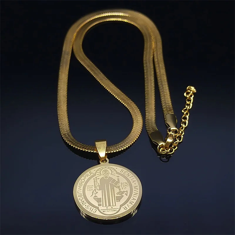 Collier ST BENOIT - Boutique Chretienne
