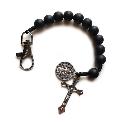 bracelet chapelet noir-Boutique Chrétienne
