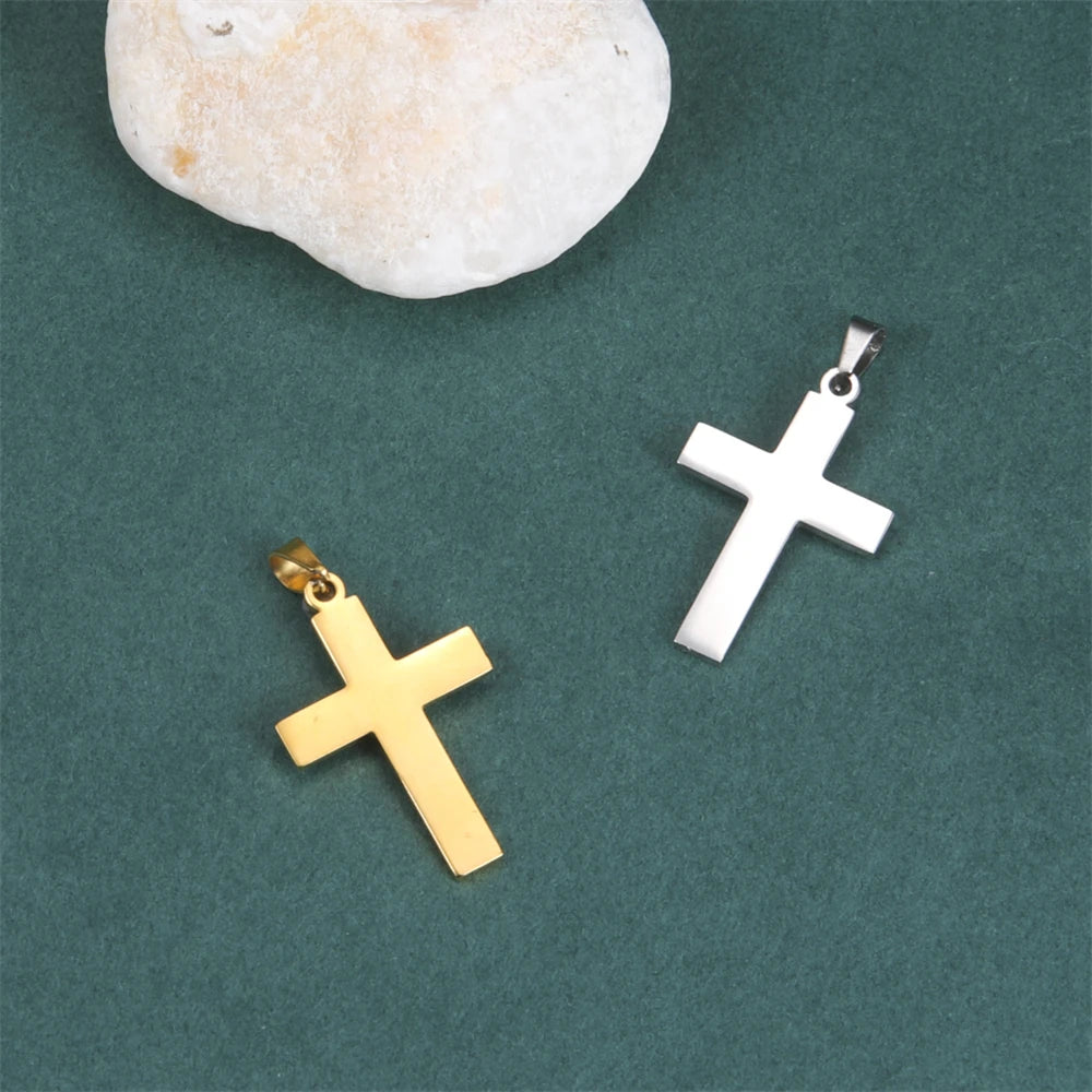 Pendentif Croix Homme Acier