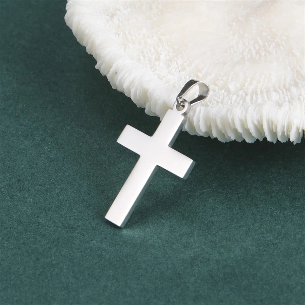 Pendentif Croix Homme Acier