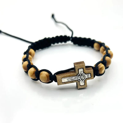 bracelet chapelet bois-Boutique Chrétienne