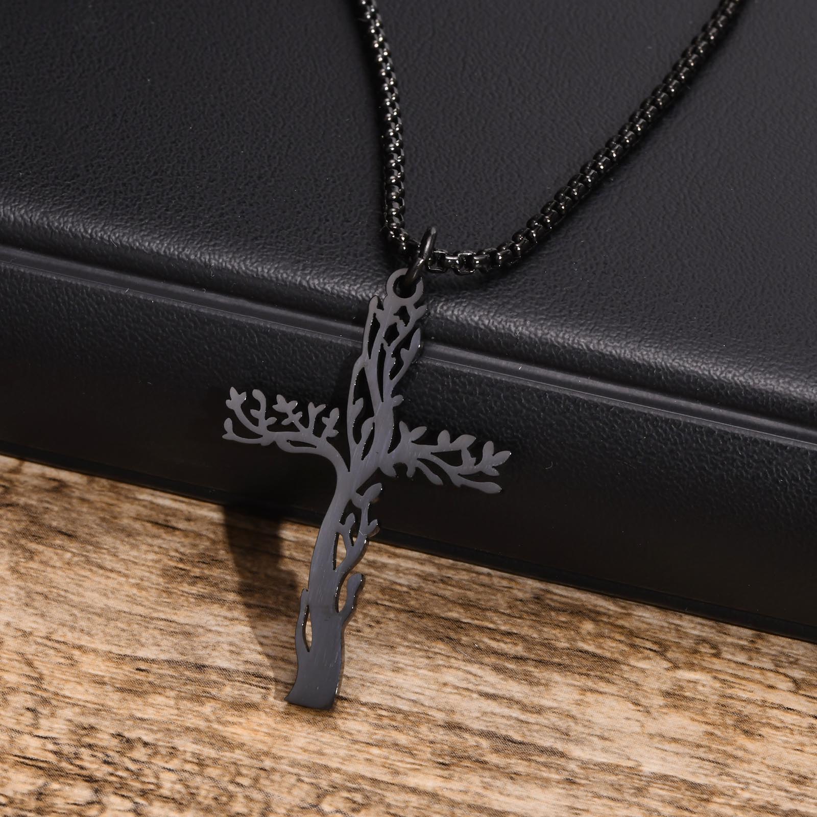 Pendentif Croix Arbre de Vie-Boutique Chrétienne