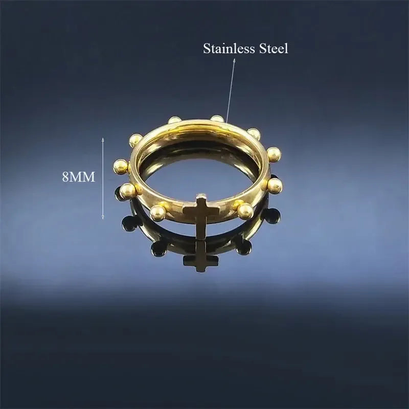 bague chapelet femme-Boutique Chrétienne