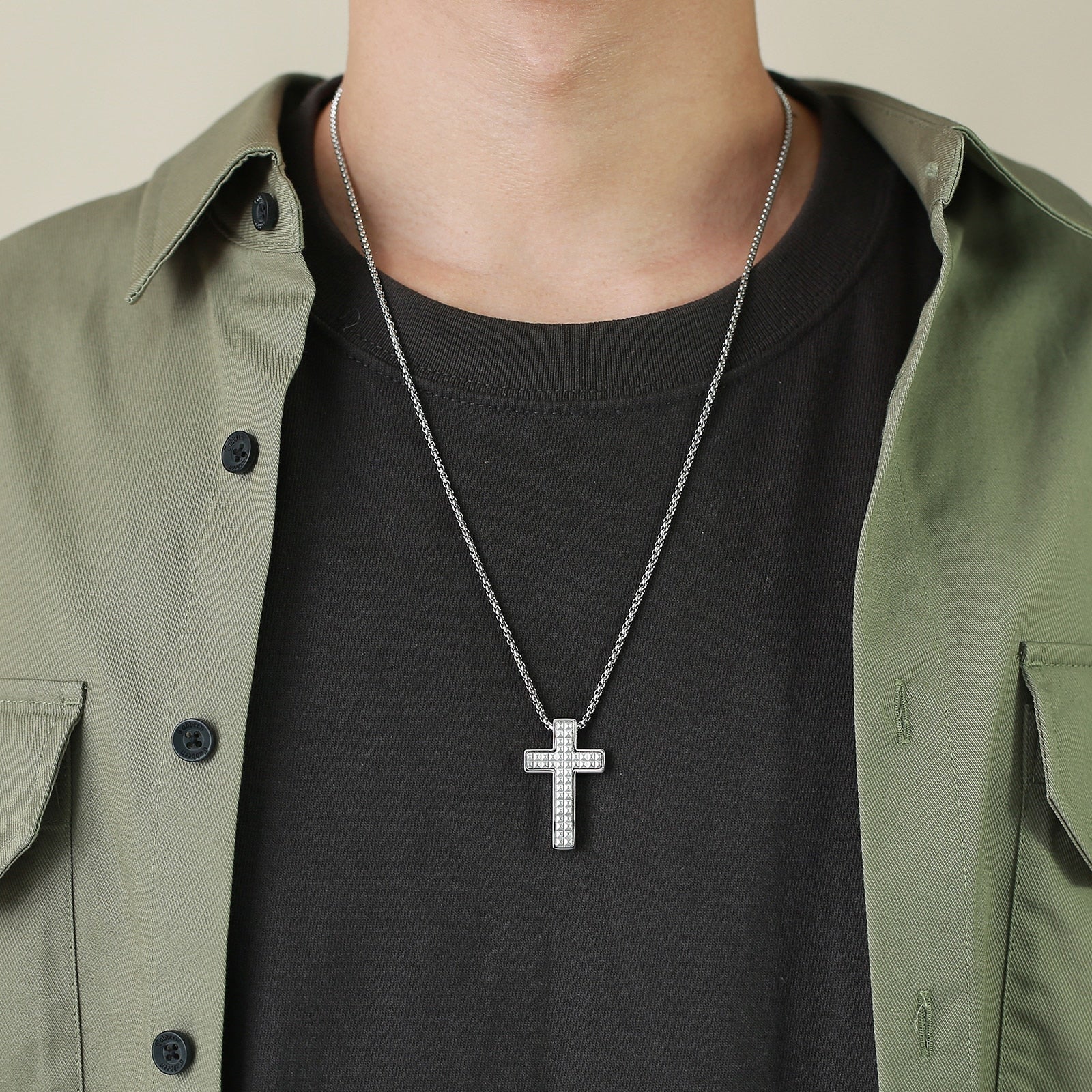 Croix en 3D Rhombus 60cm-Boutique Chrétienne