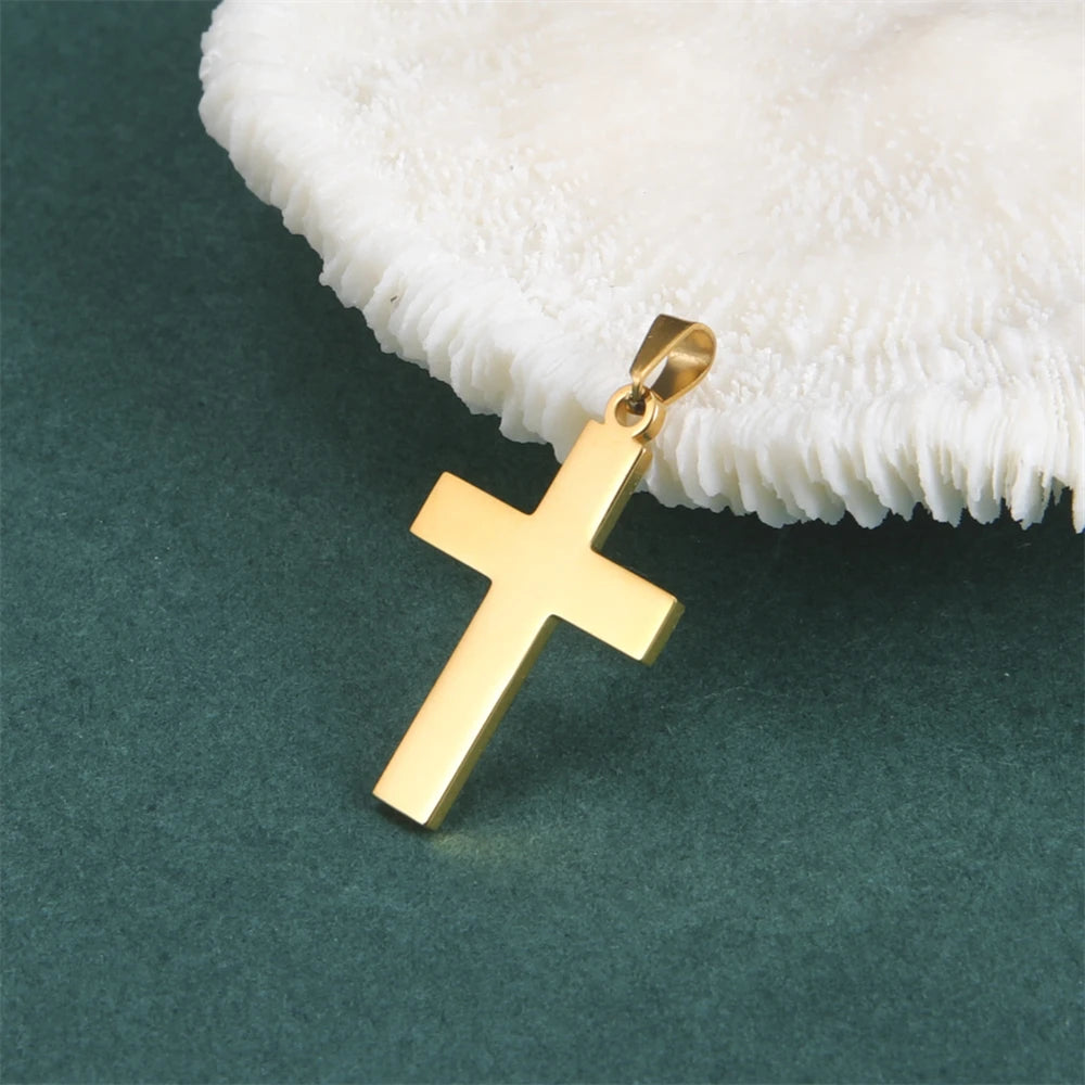 Pendentif Croix Homme Acier