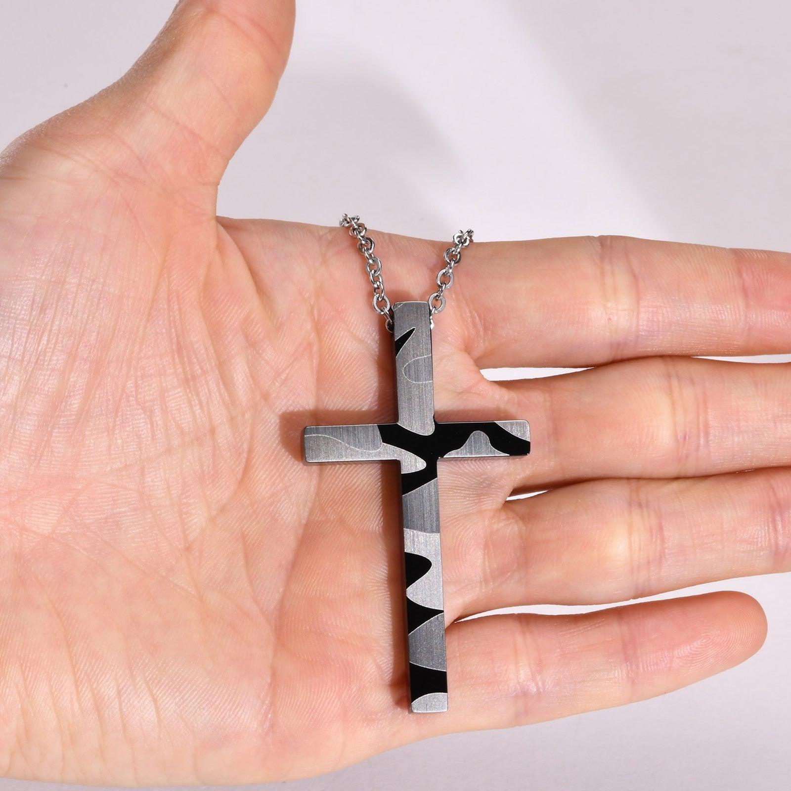 Pendentif Croix Camouflage 60cm-Boutique Chrétienne