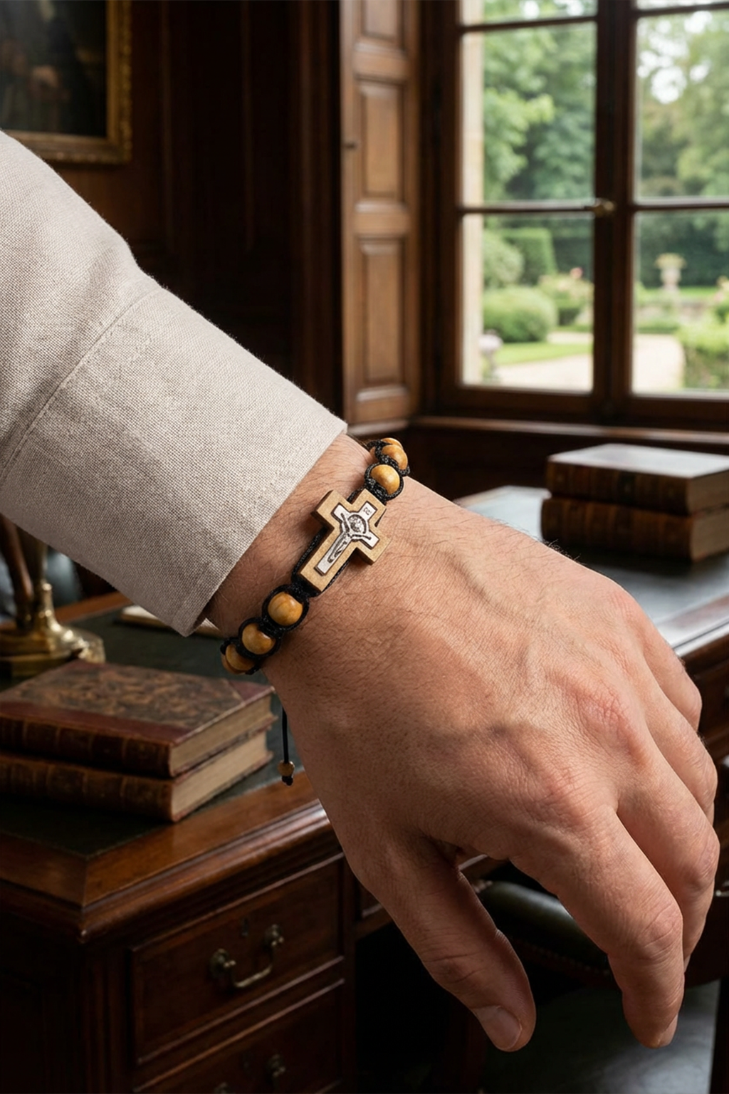 Bracelet Chapelet Bois