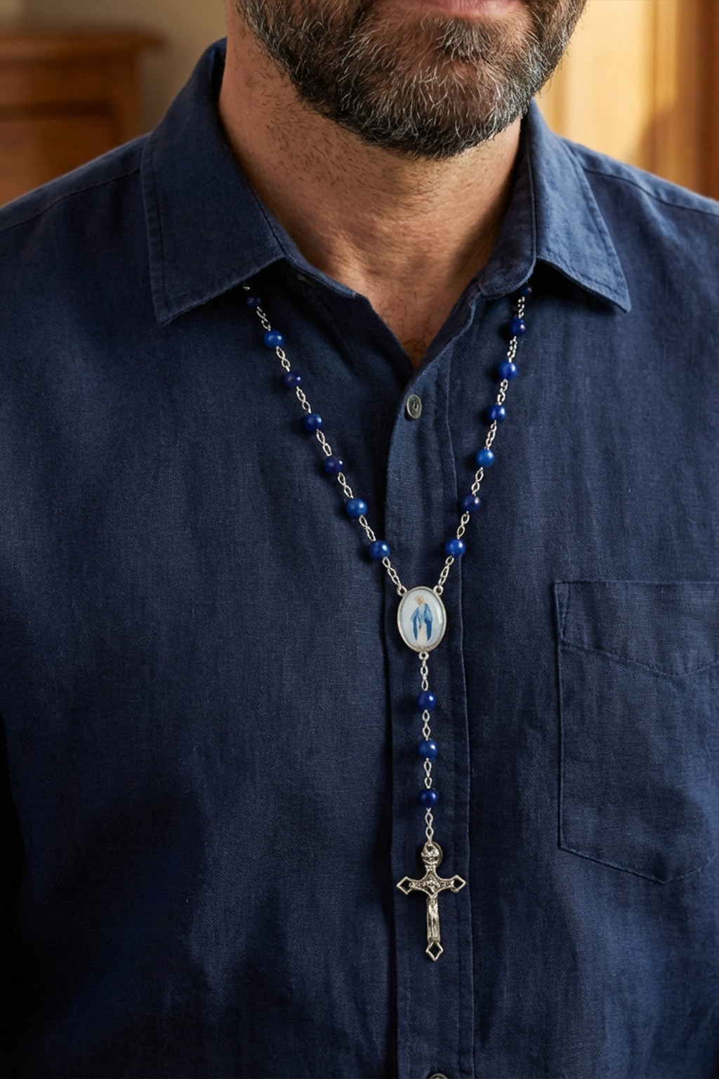 голубой четки