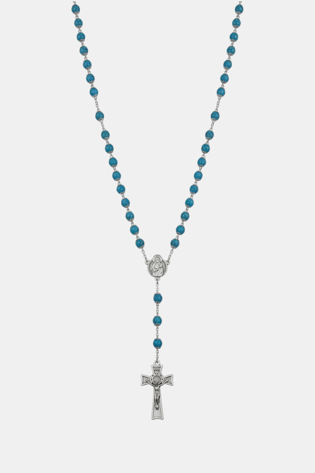 бирюзово-синяя четки