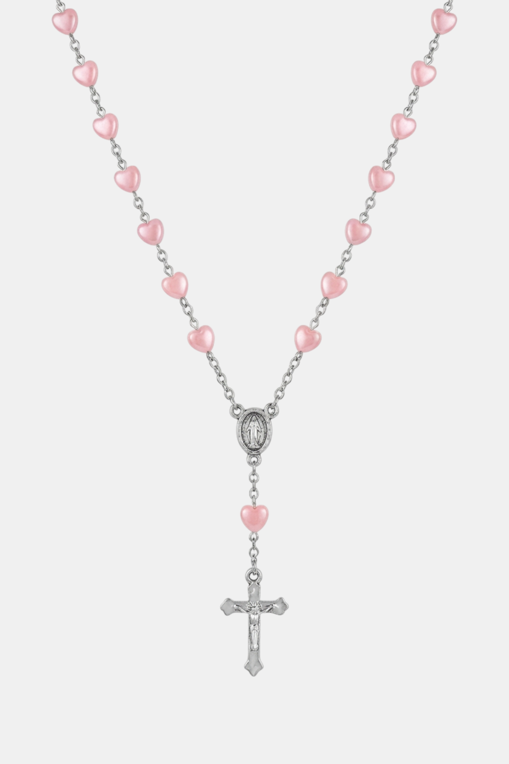 розово-белый четки