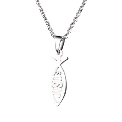 Collier Ichthus<br> Symbole Chrétien Argent-Boutique Chrétienne