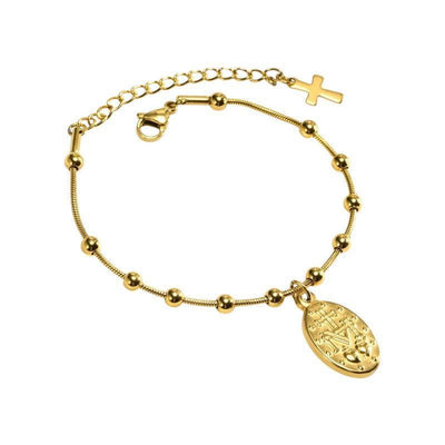 bracelet vierge marie or-Boutique Chrétienne