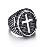 Bague Chevalière <br>Sainte Croix Argent