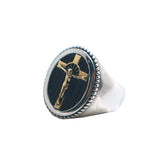 Bague Chevaliere<br> Crucifix Jesus