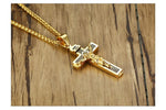 Collier Jésus<br> Crucifix Inri Doré