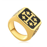 Bague Chevalière<br> Croix de Jerusalem