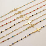 Bracelet Croix<br> Azur