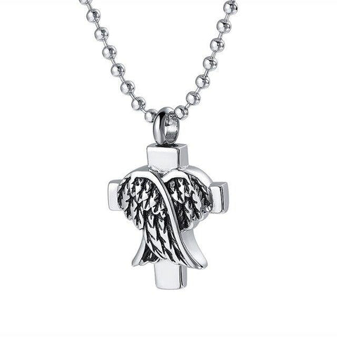 Pendentif Religieux<br> Croix Et Ailes