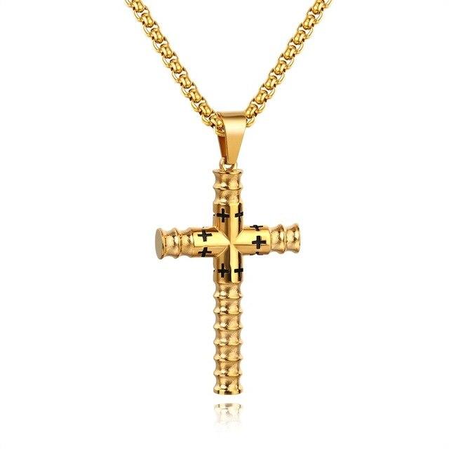 Collier Croix<br> Circulaire Or-Boutique Chrétienne