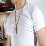 Collier Croix<br> Circulaire Or