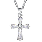 Collier Croix Femme<br> Collier Croix en Cristal