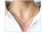 Collier Croix Femme<br> Collier Croix en Cristal