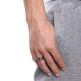 Bague Religieuse Noire<br> Prière du Notre Père