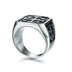 Bague Chevalière<br> Croix de Jerusalem Argent