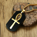 Croix Egyptienne Amovible Noir Mat