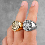Bague Médaille<br> Saint Benoit Or