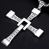 Collier Croix Homme</br> Diamant Argent