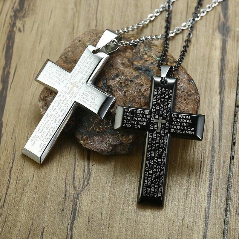 Collier Croix<br> Bijoux de Prière du Seigneur-Boutique Chrétienne
