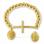Bracelet Croix<br> Medaille Miraculeuse Or