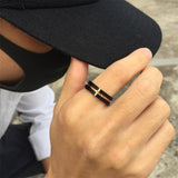 Bague Religieuse <br>Croix en Or Rose