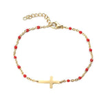 Bracelet Croix<br> Rouge