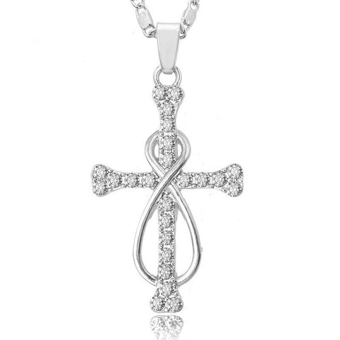 Collier Croix Femme</br> Diamant Croix