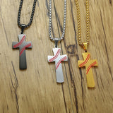 Collier Croix Homme<br> Baseball