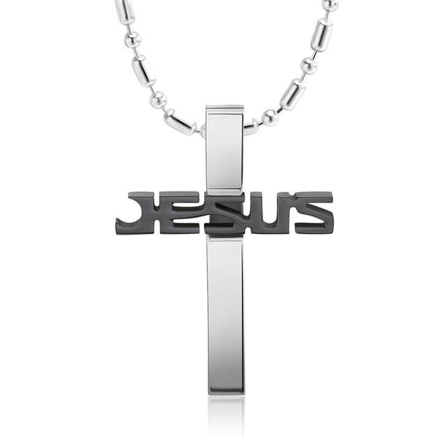 Collier Croix <br> Collier Nom Jésus-Boutique Chrétienne