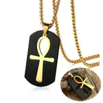 Croix Egyptienne Amovible Noir Mat